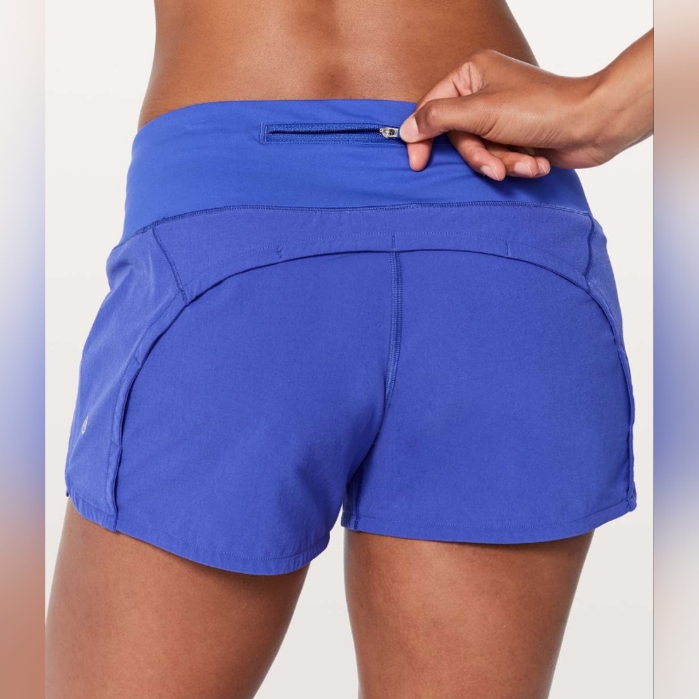 Lululemon Run Times Short II 4" Blazer Blue - Picture 2 of 16